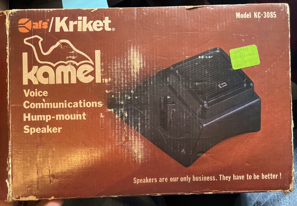 AFS/KRIKET Kamel Voice Communications Hump Mount Speaker KC-3085