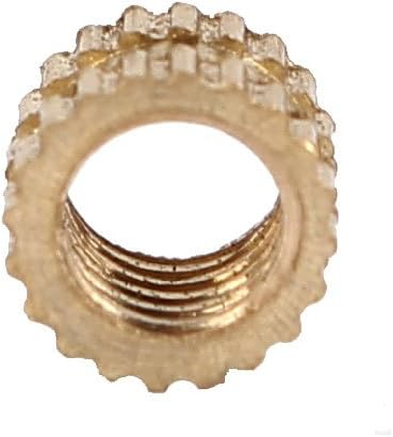 Knurled Insert Nuts - 200Pcs M4 X 0.7Mm Female Thread Brass Threaded Insert Embe