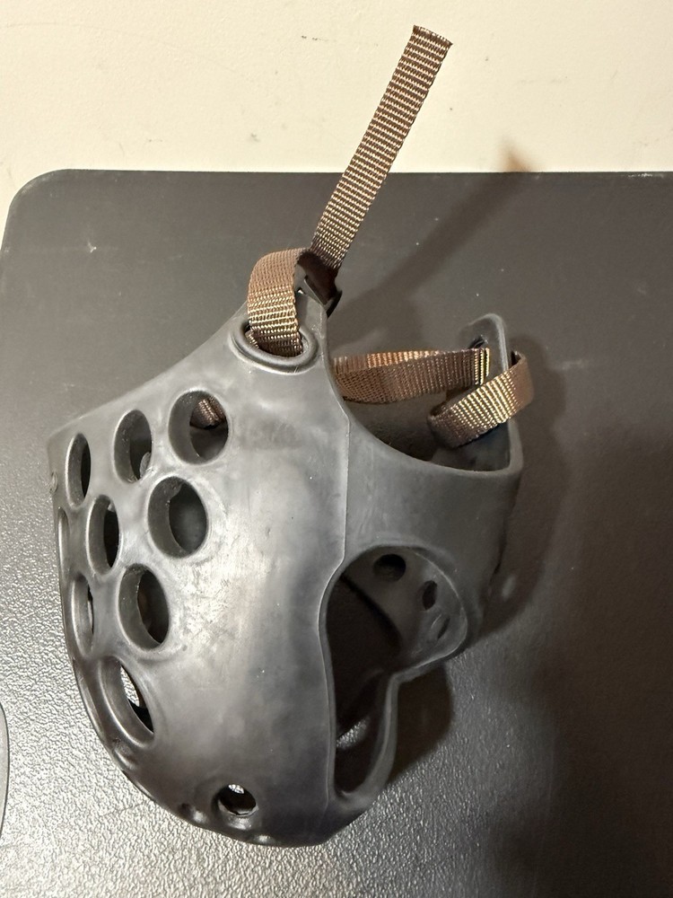 Dog Muzzle Black -Rubber/Silicone