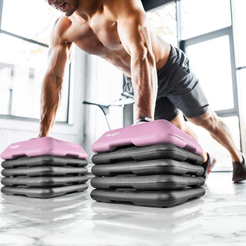 Aerobic Exercise Platform with 4"/6"/8"/10"/12" Risers