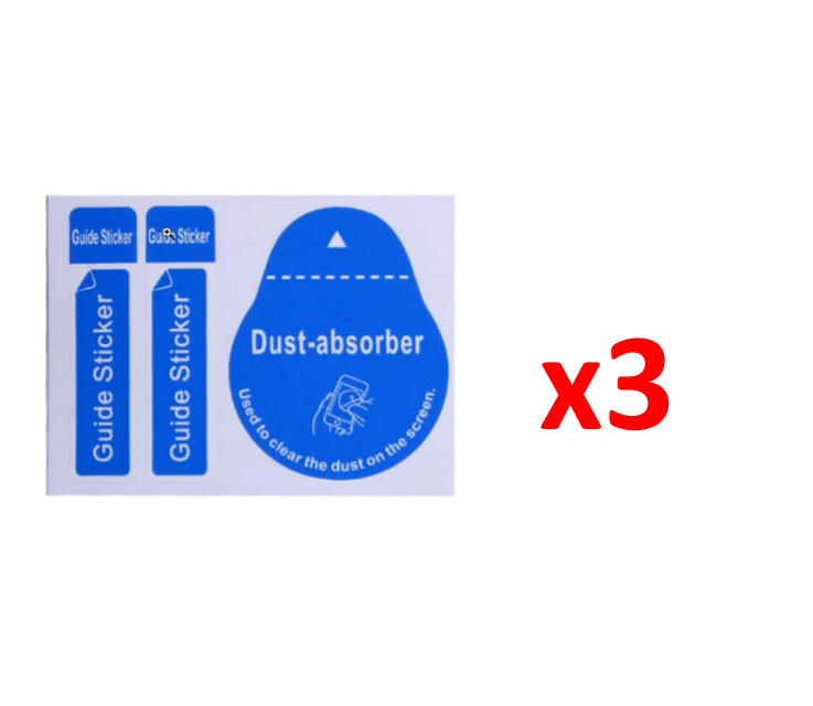 3x iPhone 13 Mini Screen Protector w/ cloth and installation stickers