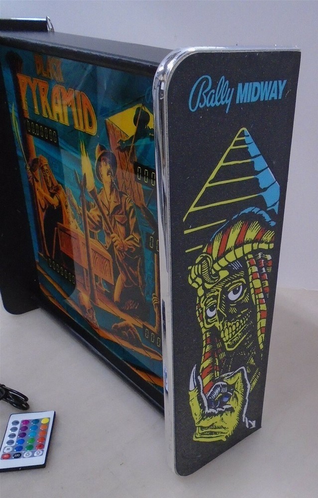 Bally Black Pyramid Pinball Head LED Display light box