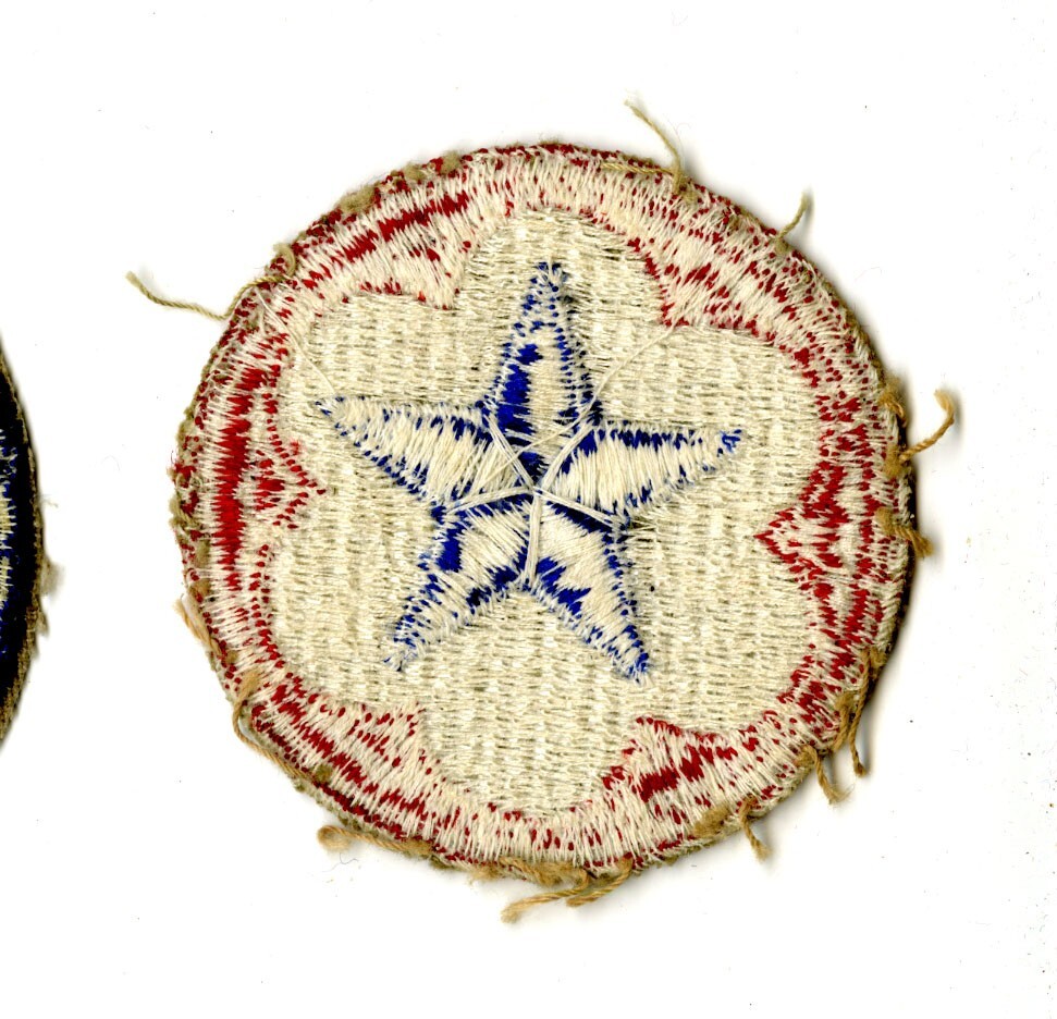 Army Service Forces White Back Patch WWII Vintage