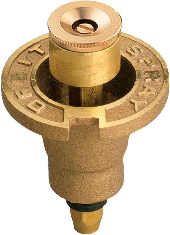 10Pack Orbit 54070 Brass Pop-Up Flush Head Sprinkler w Full Pattern Spray Nozzle