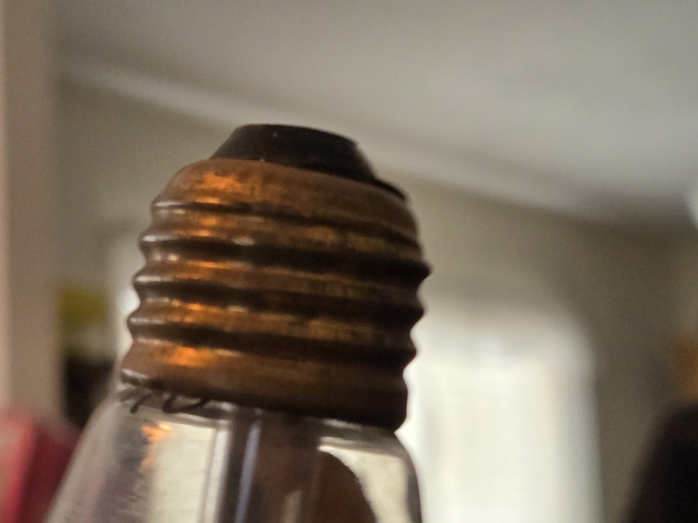 Antique Edison light bulb. Untested.