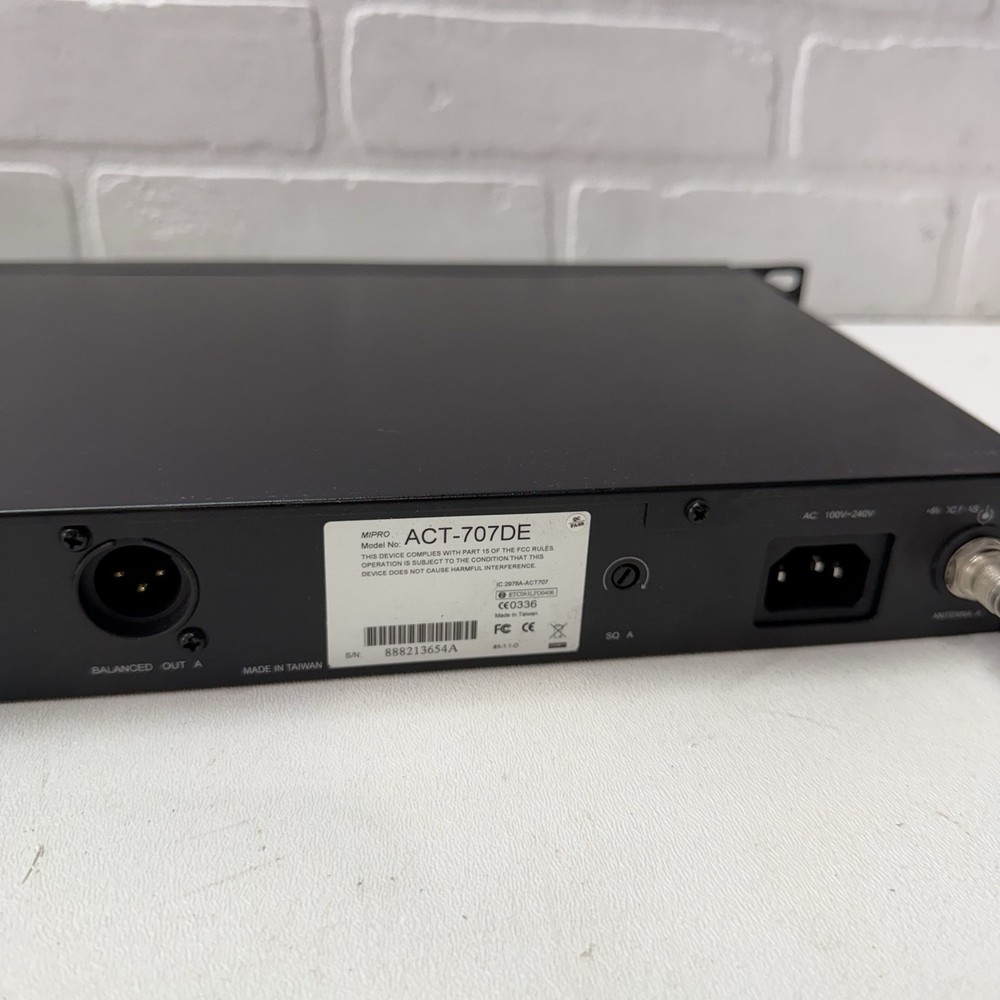 Mipro ACT-707DE Dual Channel Wireless Receiver