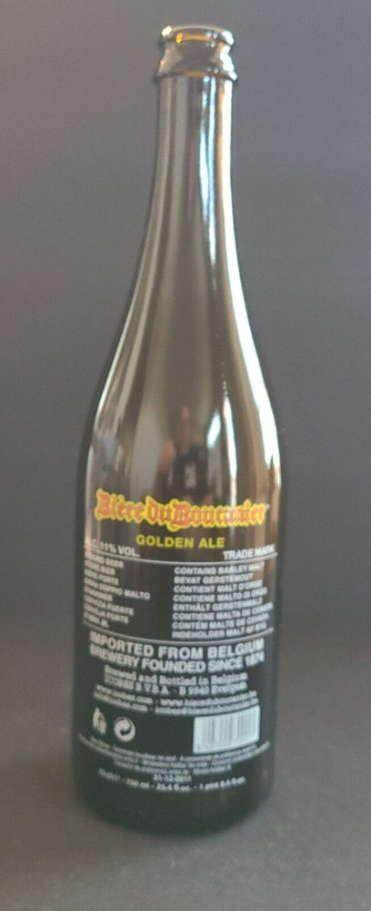 Empty Bier du Buocanier 750mL Bottle with Painted Graphics