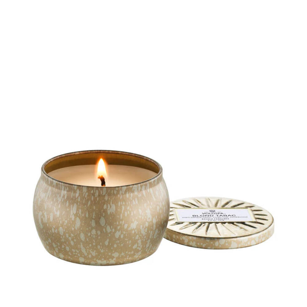 Voluspa Blond Tabac Mini Tin Candle 4.5oz