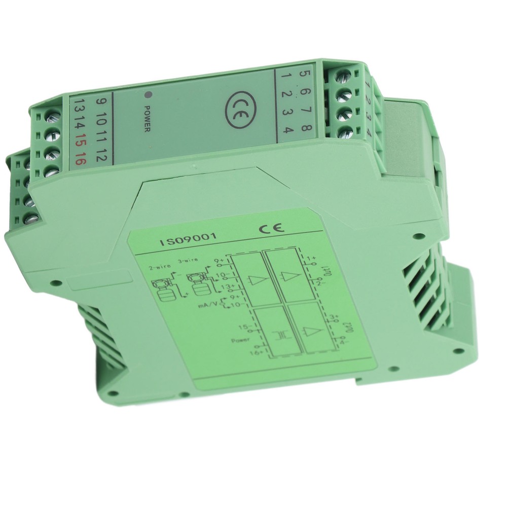 DC 24V DC Current Signal Isolator Transmitter 4-20mA PLC Detect Conditioner
