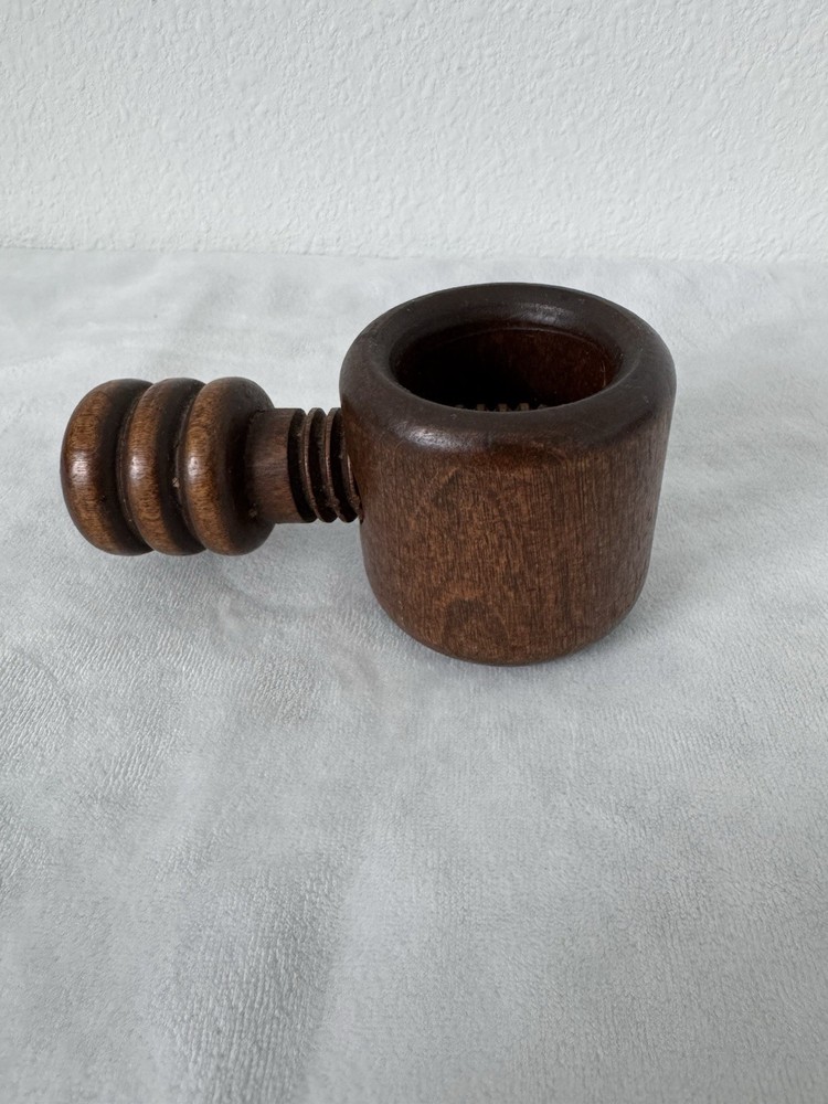 Wood Screw Nutcracker Nut Cracker 5.5” Vintage