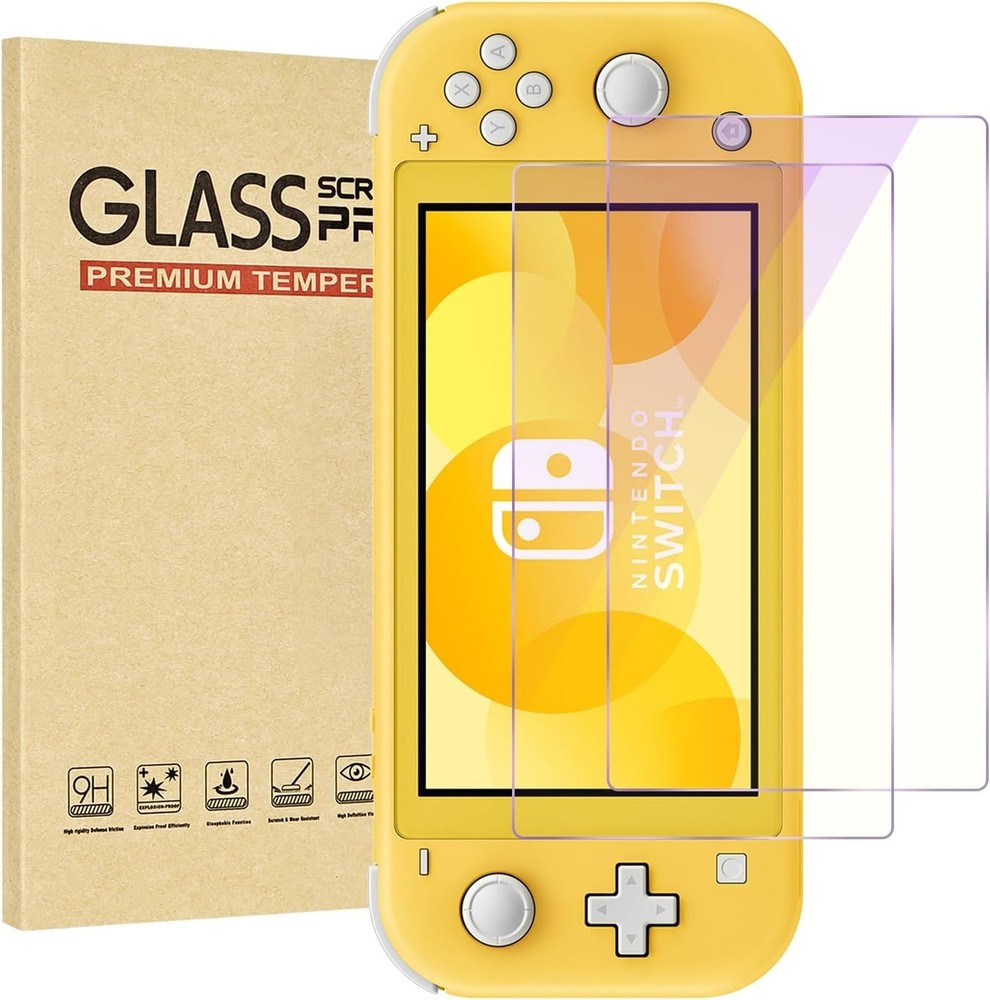 2-Pack Tempered Glass Screen Protector for Switch Lite 5.5 - Blue Light Blocking