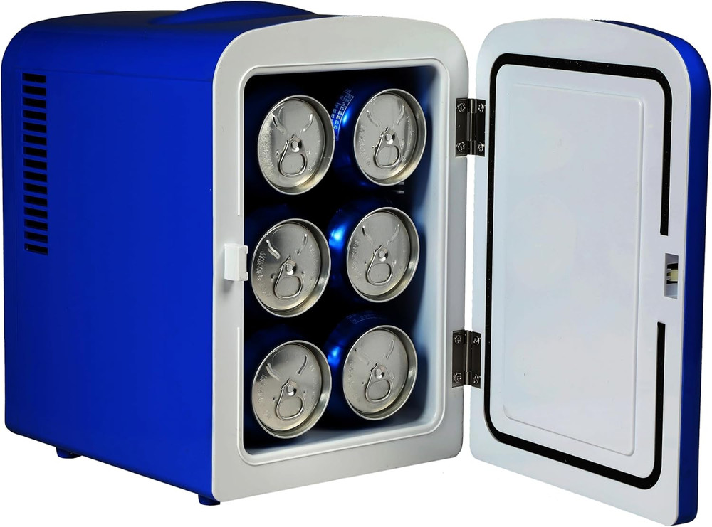 Pepsi 6-Can Mini Fridge, BLUE, 4 Liters