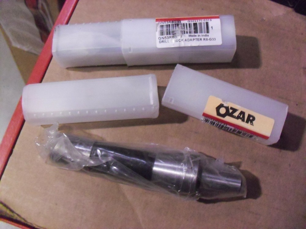 TWO !!! Ozar R8-G33 Drill Chuck Adapters