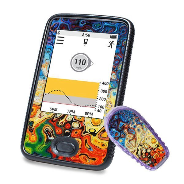 Sticker for Dexcom G6 Sticker (Receiver + Transmitter) - Artistic Diasticker