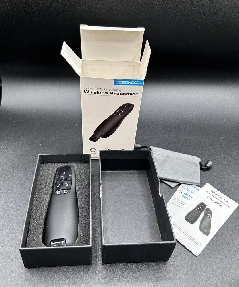 BEBONCOOL Wireless Presenter Pointer 2.4GHz USB