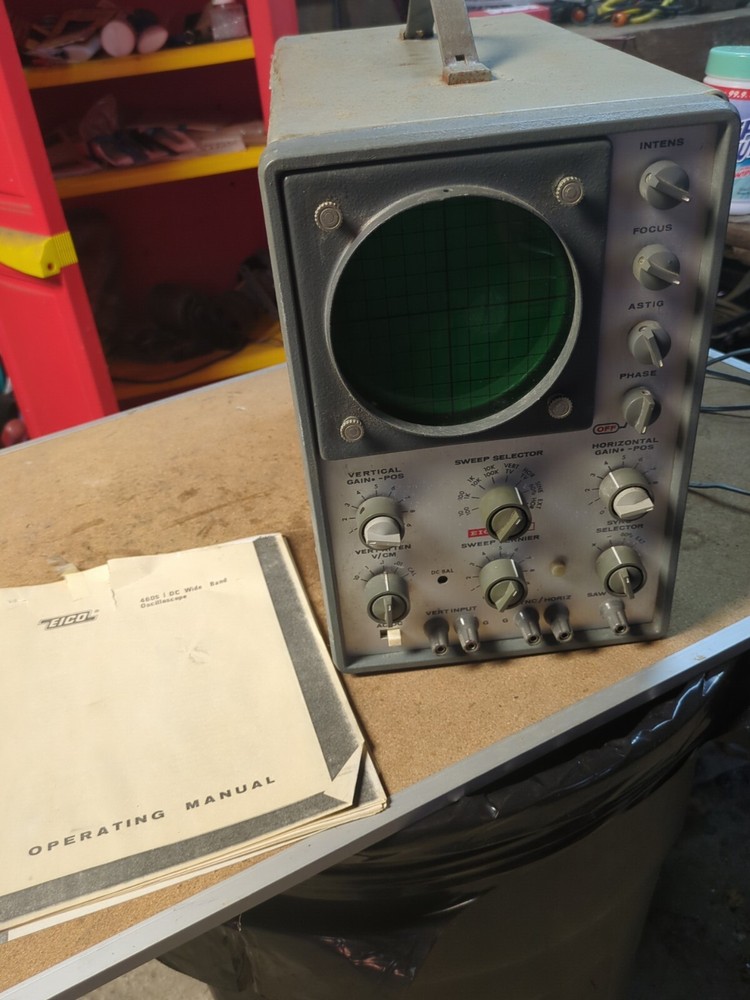 Vintage EICO Model 427 General Purpose Oscilloscope Read Description!!!