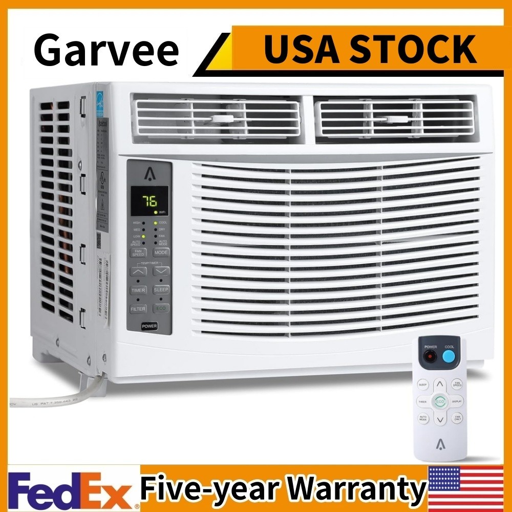 6000 BTU Window Air Conditioner with WiFi Remote & App Control & Timer Function