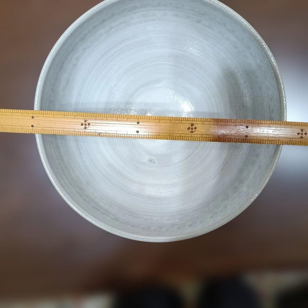 Tea Utensils Large round y with white flower pattern