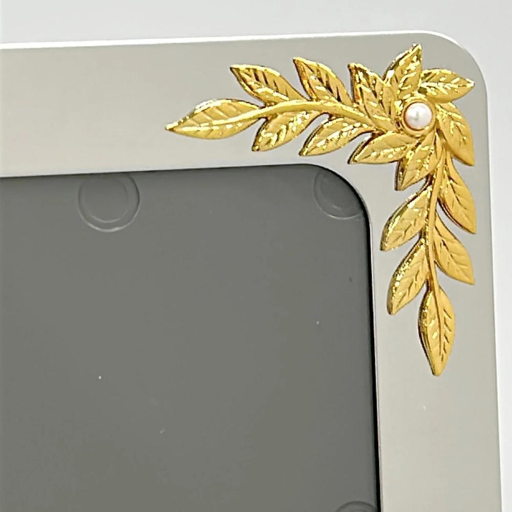 mikimoto - Silver Gold Cream Hardware Pearl Accessory