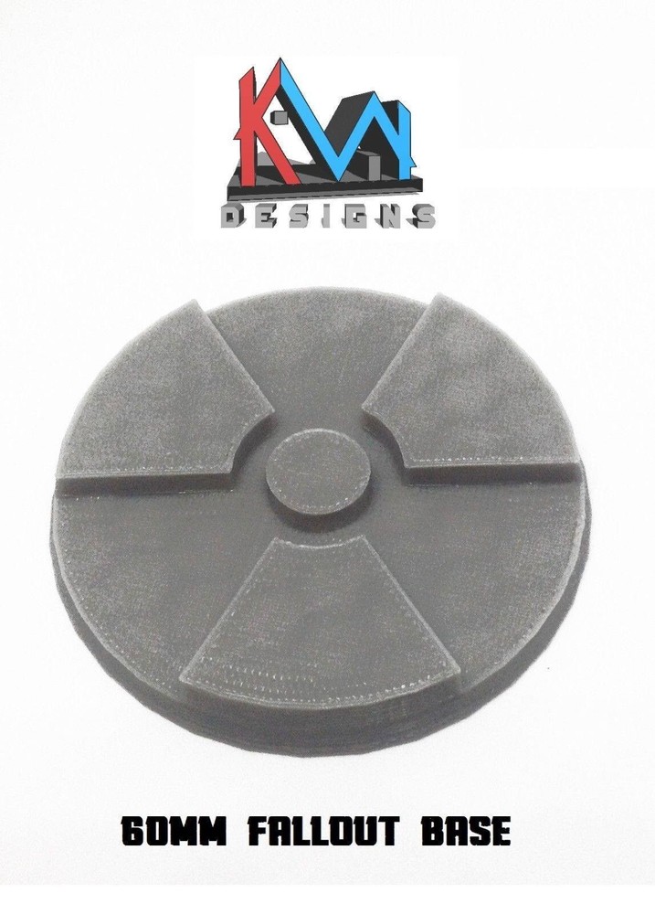 3D Printed - 60mm Fallout / Nuclear Base