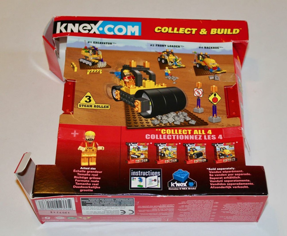 K'nex Construction Crew 3 Steam Roller Nearly Complete