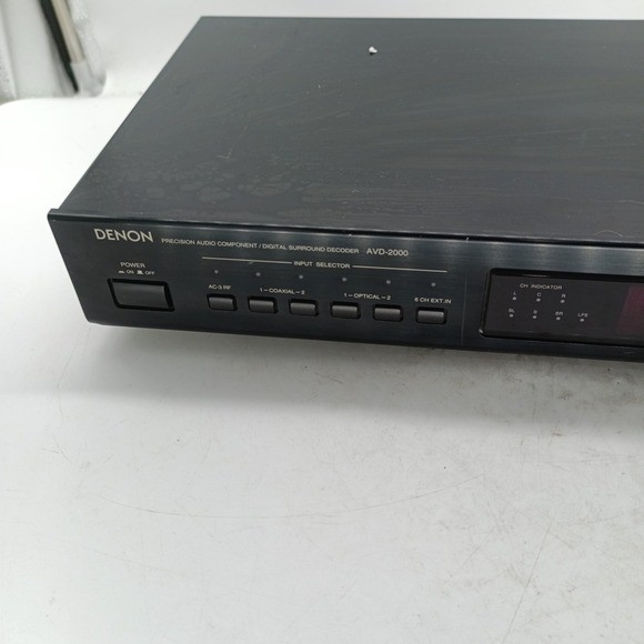 Denon AVD-2000 Digital Surround Sound Decoder Processor Dolby Pro Logic ASLC