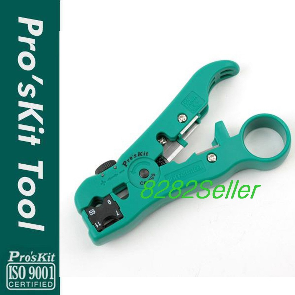 Proskit CP-505  Universal Stripping Tool (UTP/STP、RG-59/6/7/11) cutter function