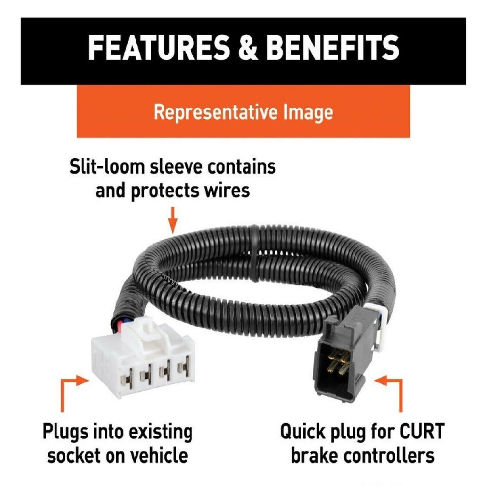 Curt Brake Control Harness - Brake Controllers - Part# 51434