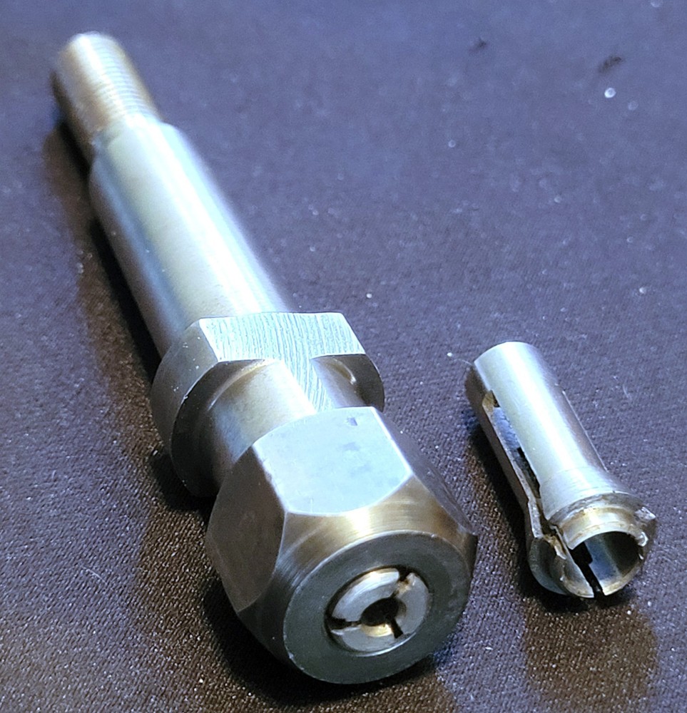 3/8" Threaded Universal Collet Chuck Adapter M10 1.25 Threaded Length: 3-1/2"
