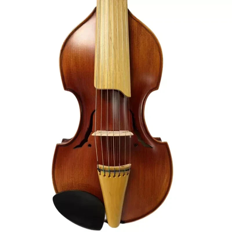 Carved Viola d' Amore, 7×7 string 16" , 14 strings Viola hand made,Copy Medieval