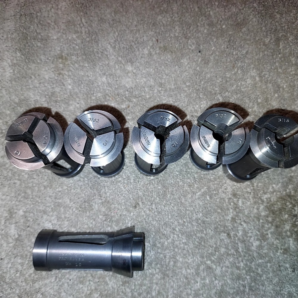 6 #10 Hardinge & B&S Collets