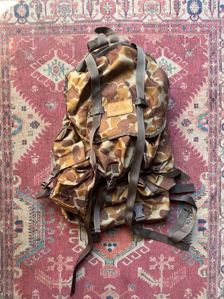 Vintage Cabelas Camo Hunting Backpack