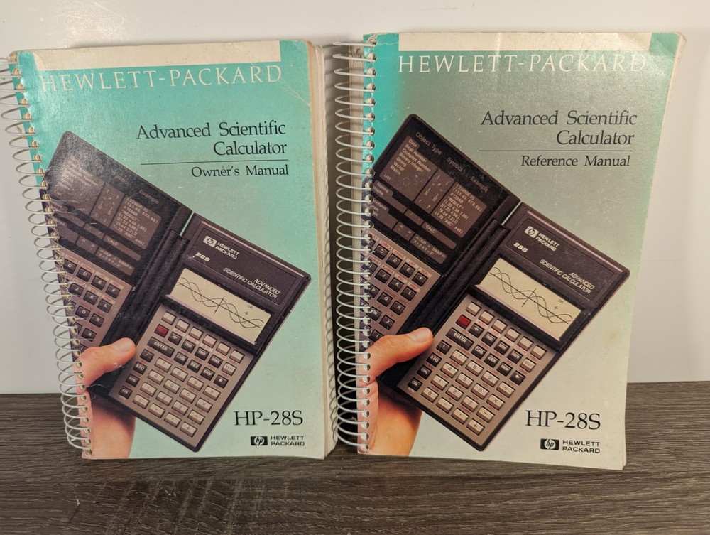 Original Manual & Reference Manual for Hewlett Packard HP-28S Calculator