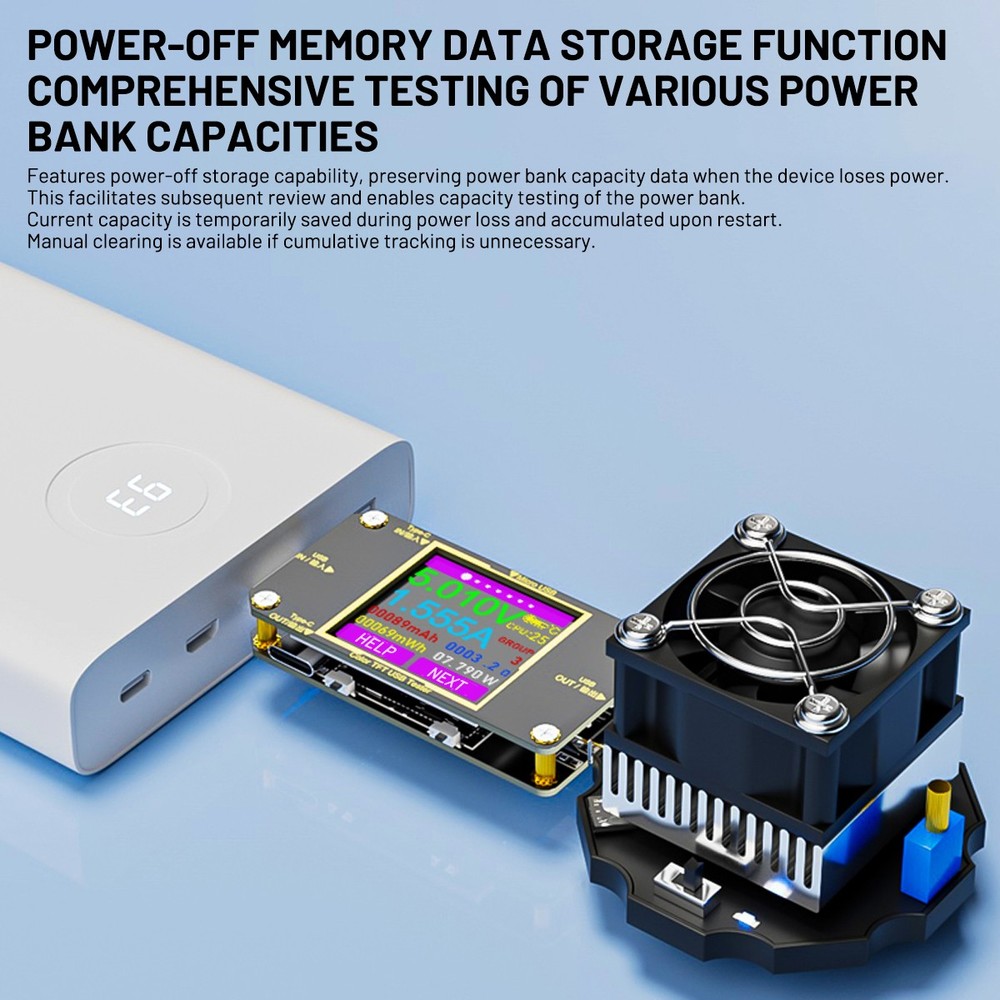 USB 3.0 Tester PD Type-C LCD Digital Voltmeter Ammeter Volt Trigger Durable Tool