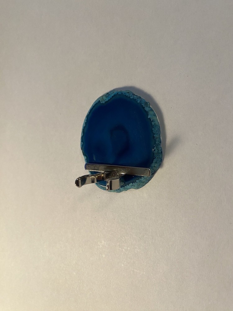 Blue Agate Night Light – Dusk-to Dawn Smart Sensor & Natural Geode Glow
