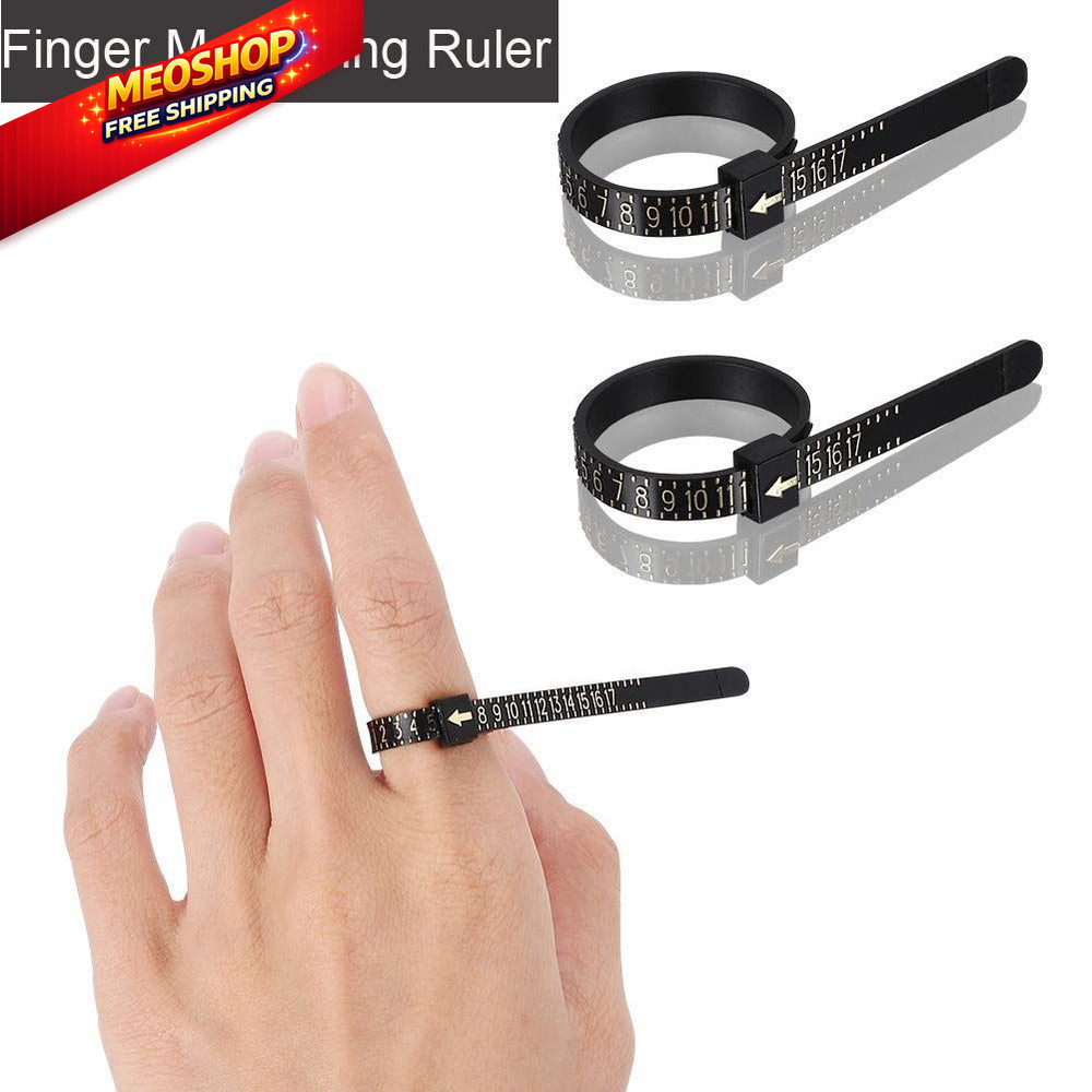Accmor Ring Sizer Measuring Tool Set, Black Mandrel, Guage, Blet