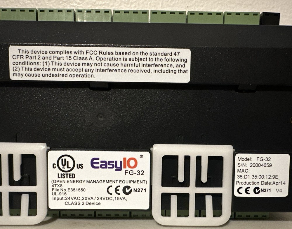 EasyIO FG-32+ BMS controller