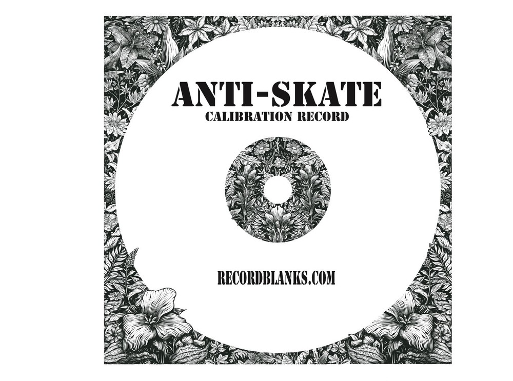 Anti-Skate Blank Vinyl Calibration Record