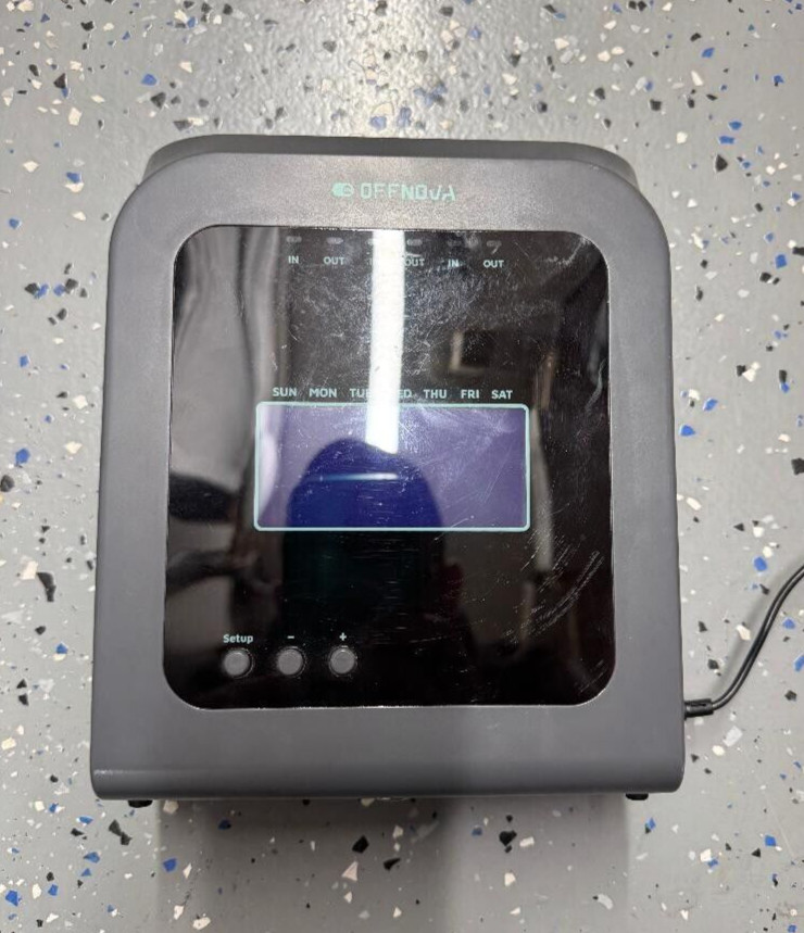OFFNOVA TIME RECORDER ATTENDANCE MACHINE OPEN BOX READ DESCRIPTION