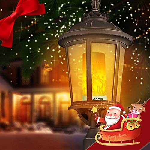 LED Flame Effect Light, Flame Lamp 4 Modes USB Button Control - 2 Pack