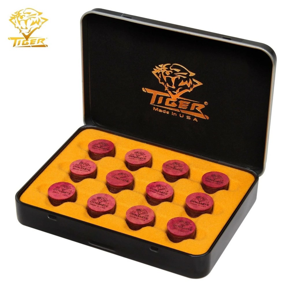X1 Tiger Dynamite Cue Tip 14mm Hard