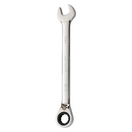 Westward 54Pp42 Ratcheting Wrench, Combination, Sae, 13/16"