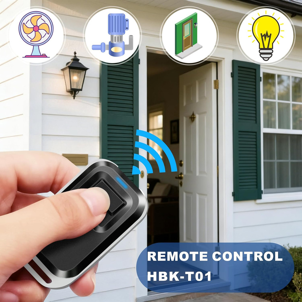 1-Button RF Wireless Gate Door Opener Remote Control Transmitter 433.92Mhz for