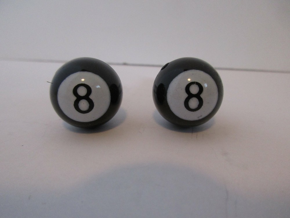 #8 POOL BALL DOOR LOCK KNOBS TIRE VALVE STEM CAP SET BILLIARDS BALL #70023/70022