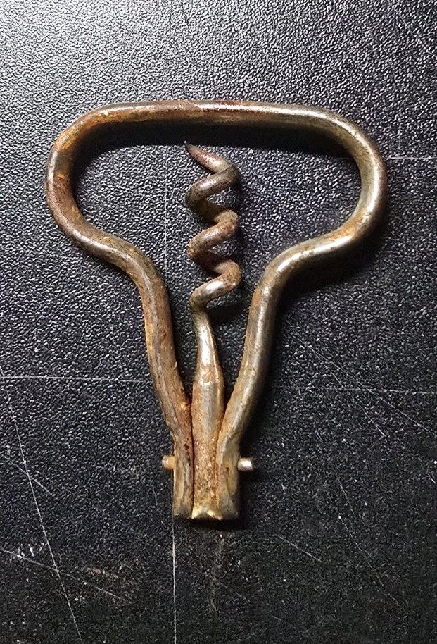 Vintage Antique Folding Corkscrew, bottle opener