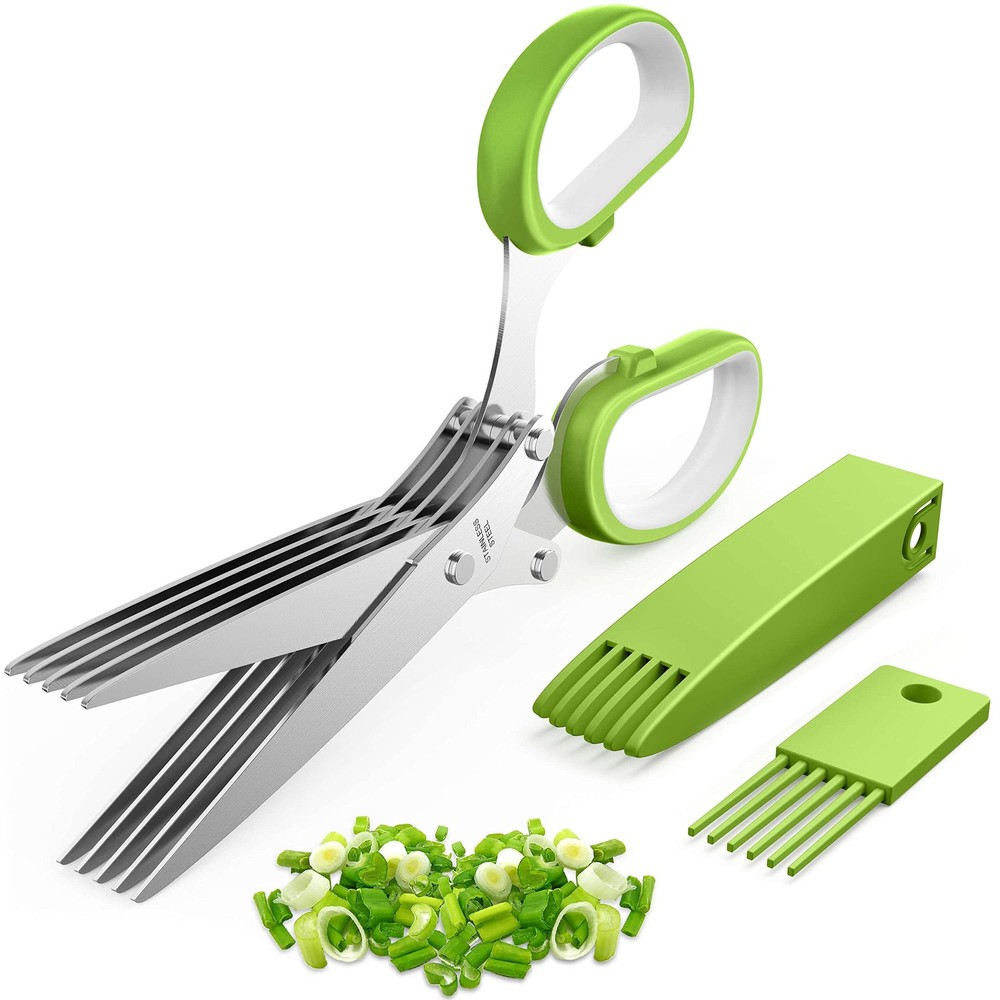 2025 Upgraded Herb Scissors, Effortless Herb Shears Cutter Tool with Sharp St...