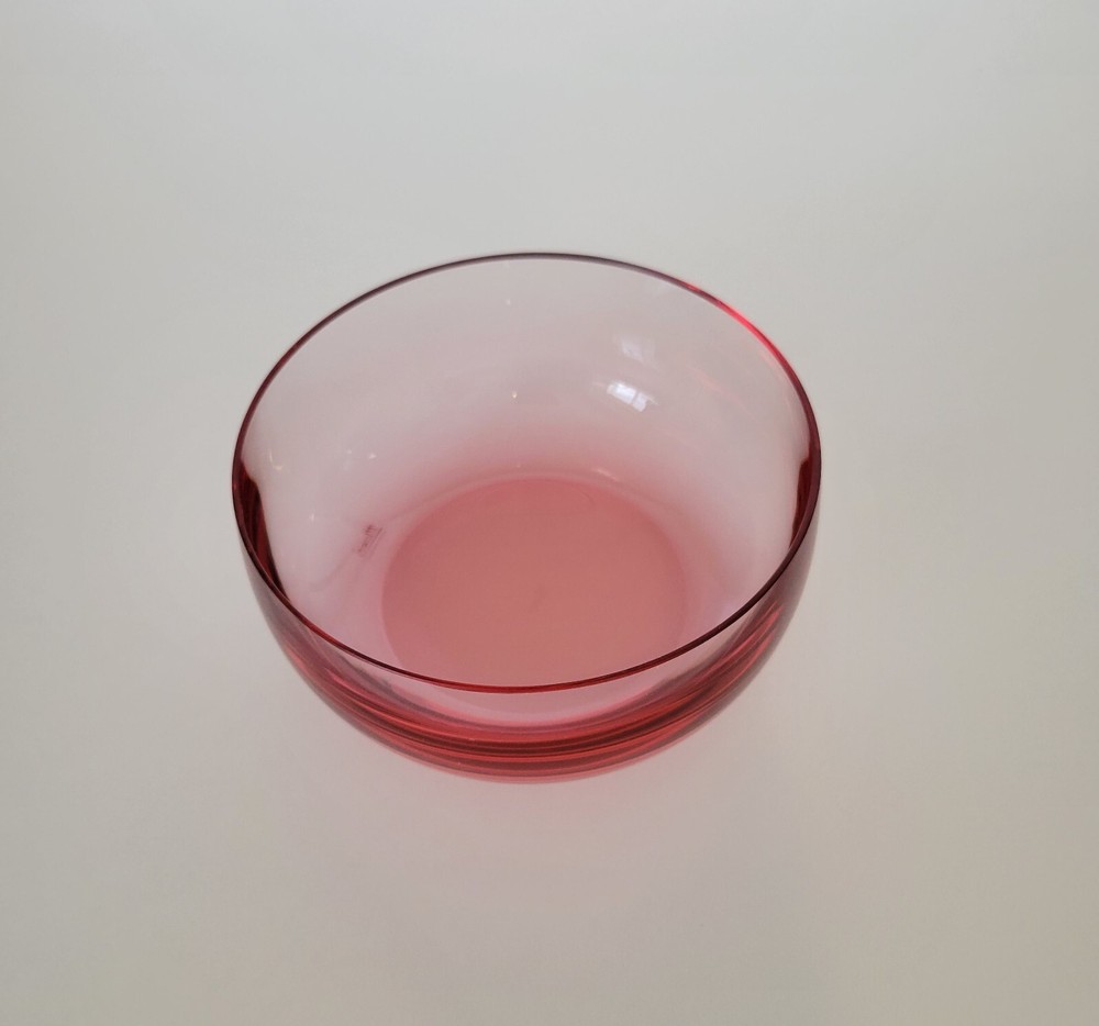 Culbuto Small Bow Plain Rosalin 4 3/4 in Diameter by Moser