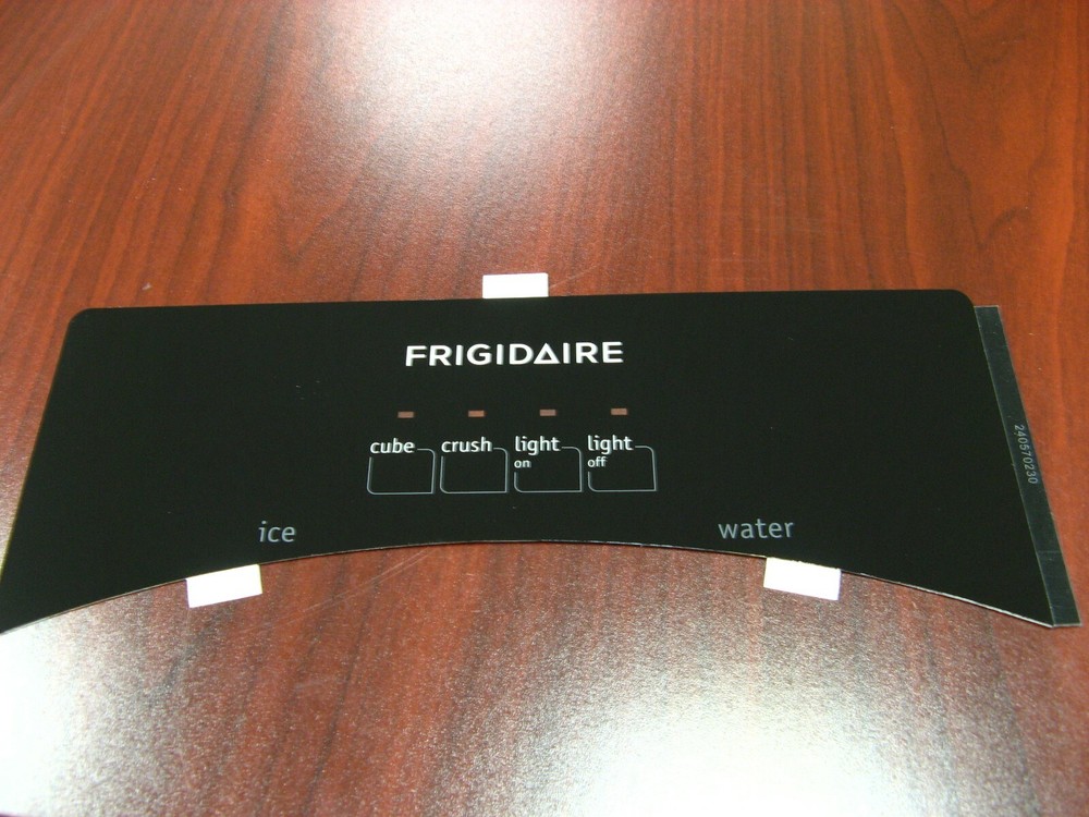 Frigidaire Refrigerator Interface, Black Overlay only, OEM 240570230/ 240570237