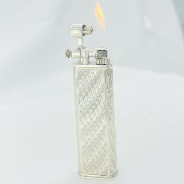 Working Dunhill Gas Lighter silver Sylphide without box