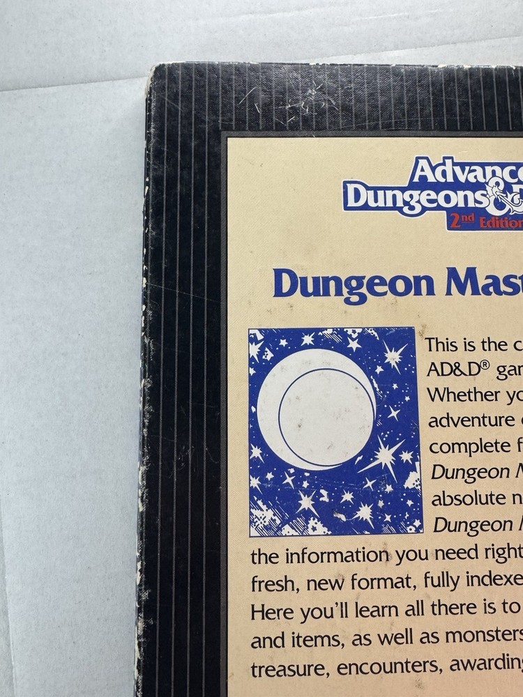 Advanced Dungeons & Dragons Dungeon Master's Guide 2nd Edition TSR 1989 RPG
